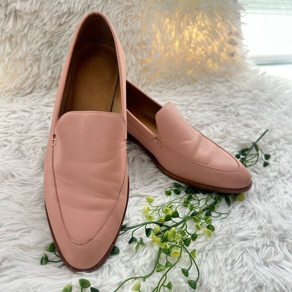 Madewell The‎ Frances Leather Loafer in Pink Oyster Slip On Comfy Size 8.5 - Picture 1 of 11
